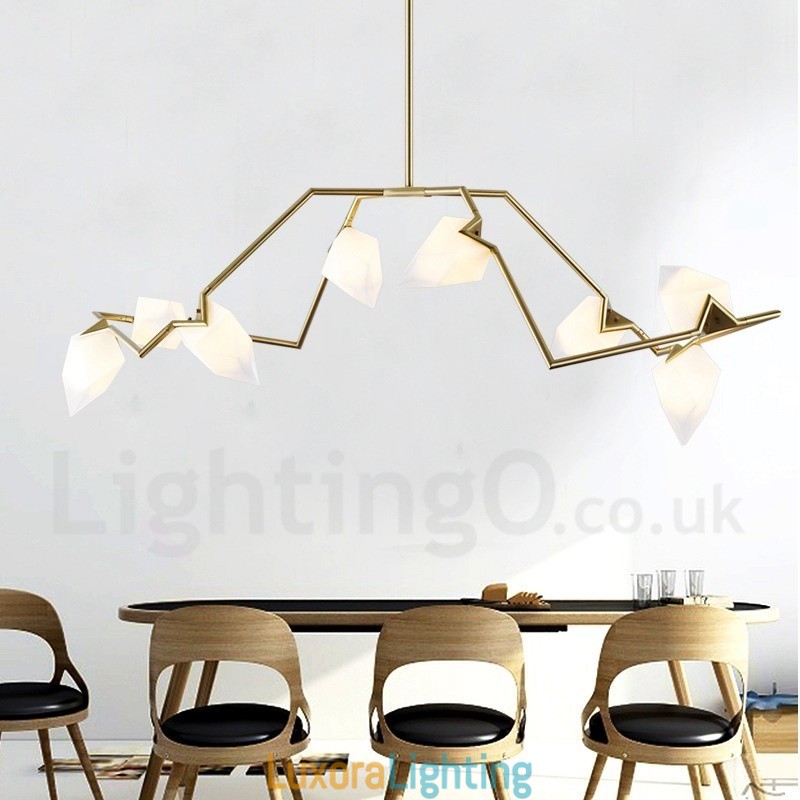 Designer Touch Decorative Modern Contemporary 8 Light Chandelier Lamp Light