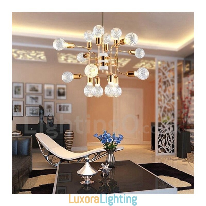 Designer Touch Decorative 4 Tier Modern Contemporary 16 Light Chandelier Lamp Light