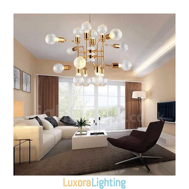Designer Touch Decorative 4 Tier Modern Contemporary 16 Light Chandelier Lamp Light