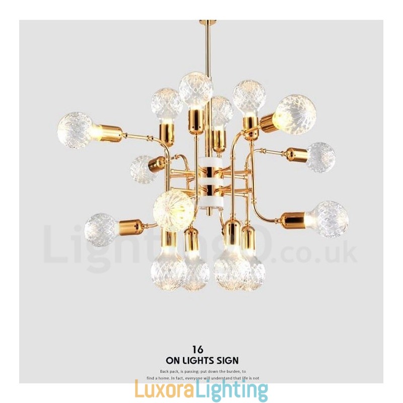 Designer Touch Decorative 4 Tier Modern Contemporary 16 Light Chandelier Lamp Light