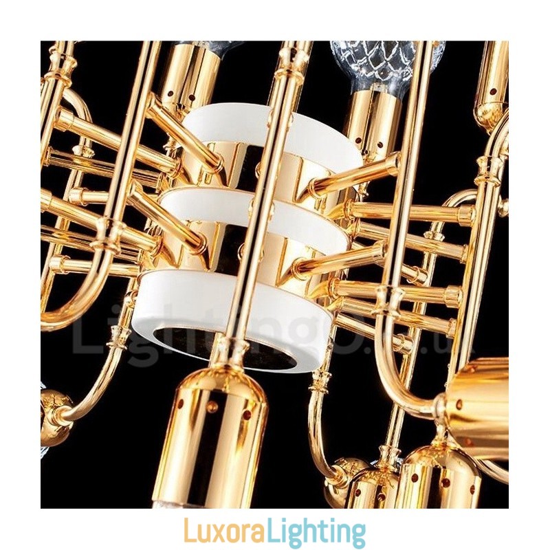 Designer Touch Decorative 4 Tier Modern Contemporary 16 Light Chandelier Lamp Light