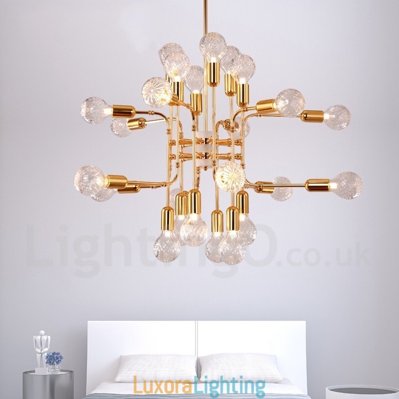Designer Touch Decorative 4 Tier Modern Contemporary 16 Light Chandelier Lamp Light