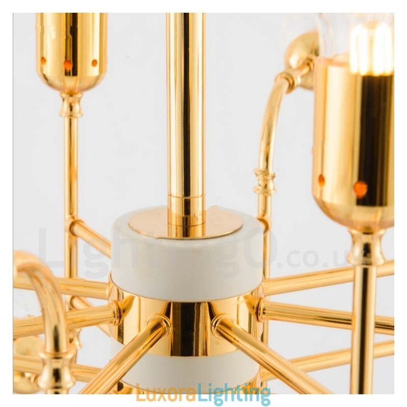 Designer Touch Decorative 4 Tier Modern Contemporary 16 Light Chandelier Lamp Light
