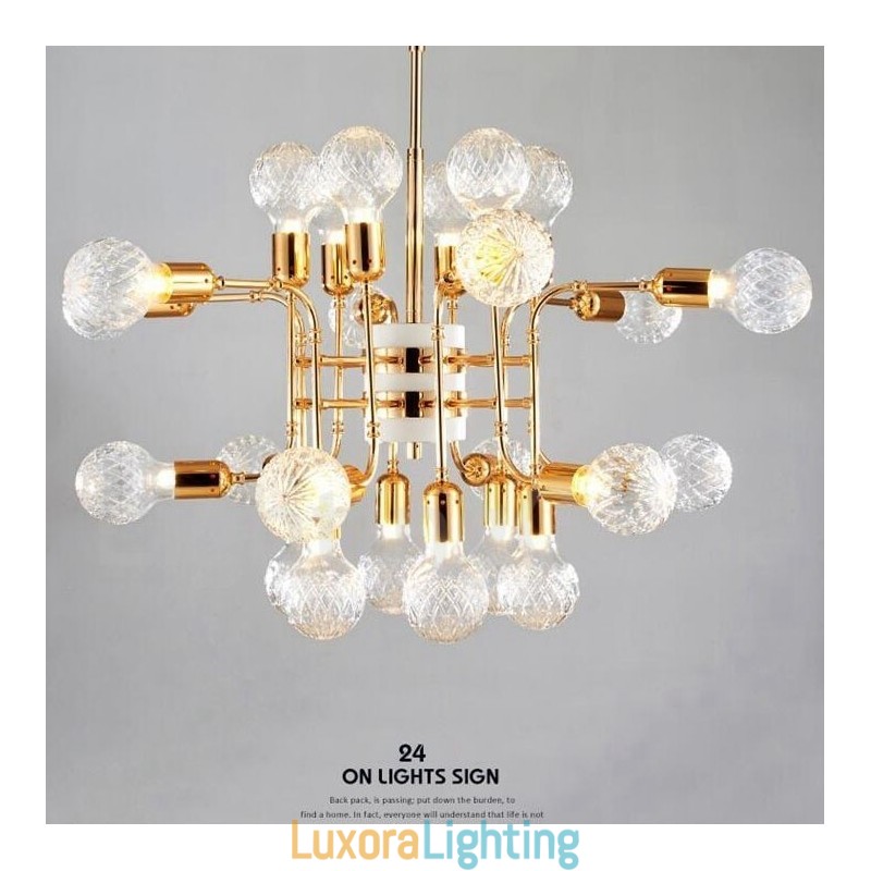 Designer Touch Decorative 4 Tier Modern Contemporary 24 Light Chandelier Lamp Light
