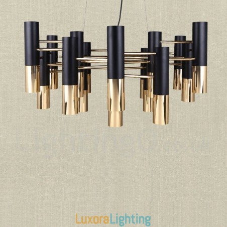 Designer Touch Decorative Modern Contemporary 19 Light Chandelier Single Tier Lamp Light