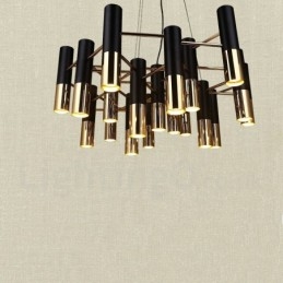 Designer Touch Decorative Modern Contemporary 19 Light Chandelier Single Tier Lamp Light