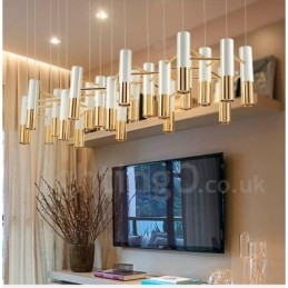 Designer Touch Decorative Modern Contemporary 22 Light Chandelier Single Tier Lamp Light