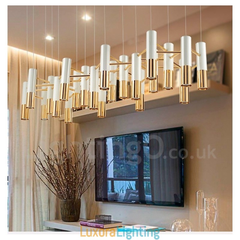 Designer Touch Decorative Modern Contemporary 22 Light Chandelier Single Tier Lamp Light