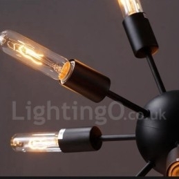 Designer Touch Decorative 12 Light Retro Vintage Sputnik Chandelier