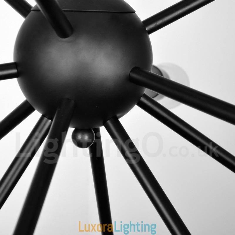 Designer Touch Decorative 16 Light Vintage Retro Sputnik Chandelier