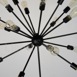 Designer Touch Decorative 16 Light Vintage Retro Sputnik Chandelier