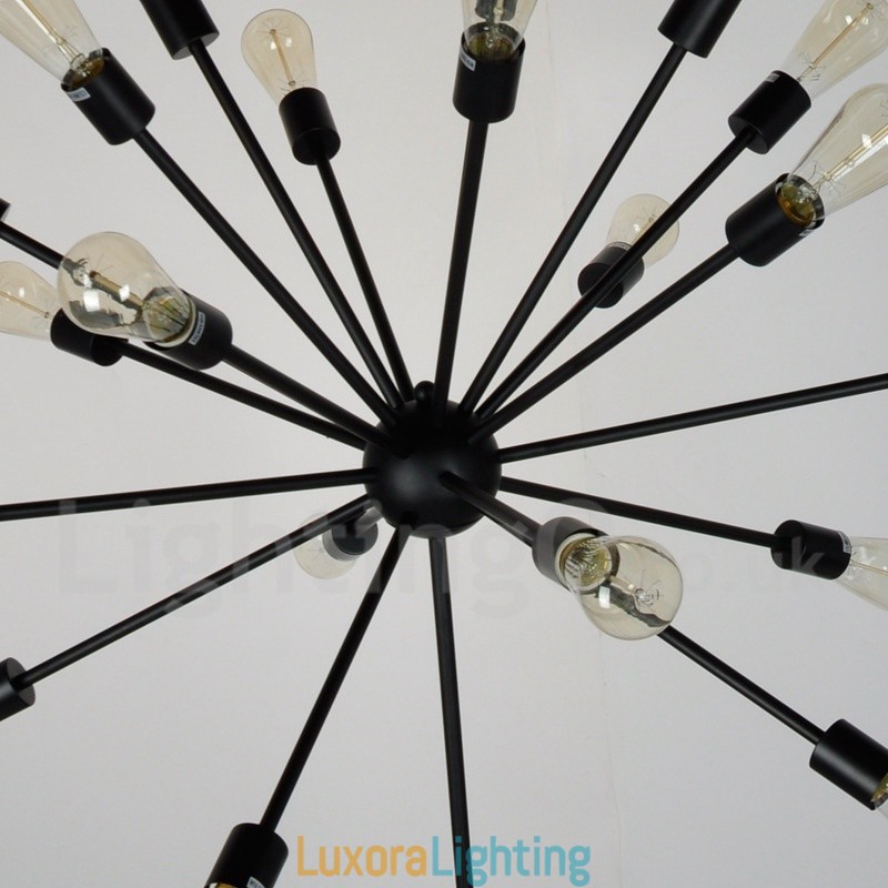 Designer Touch Decorative 16 Light Vintage Retro Sputnik Chandelier