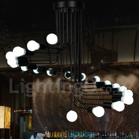 Designer Touch Decorative Black Contemporary Chandelier Lamp Light