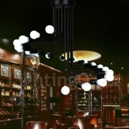 Designer Touch Decorative Black Contemporary Chandelier Lamp Light