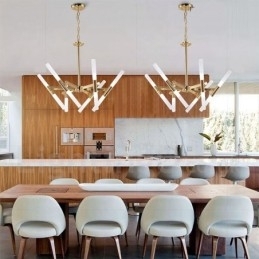 Designer Touch Decorative Modern Contemporary 2 Tier 12 Light Golden Chandelier Lamp