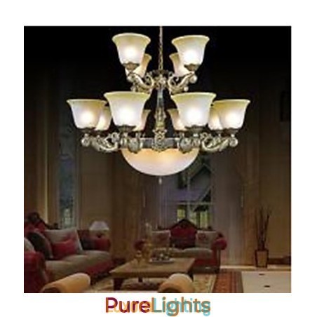 Designer Touch Decorative Chandelier Traditional Classic Vintage Retro Metal