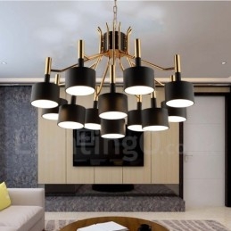 Designer Touch Decorative Modern Contemporary 12 Light 2 Tier Chandelier Lamp Light