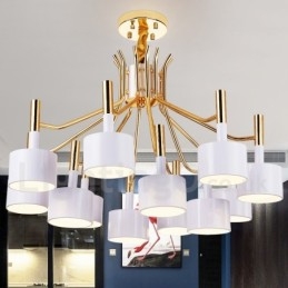 Designer Touch Decorative Modern Contemporary 12 Light 2 Tier Chandelier Lamp Light