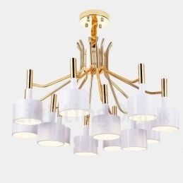 Designer Touch Decorative Modern Contemporary 12 Light 2 Tier Chandelier Lamp Light
