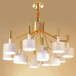 Designer Touch Decorative Modern Contemporary 12 Light 2 Tier Chandelier Lamp Light