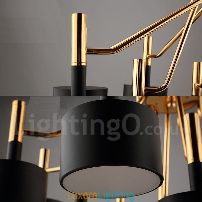 Designer Touch Decorative Modern Contemporary 12 Light 2 Tier Chandelier Lamp Light