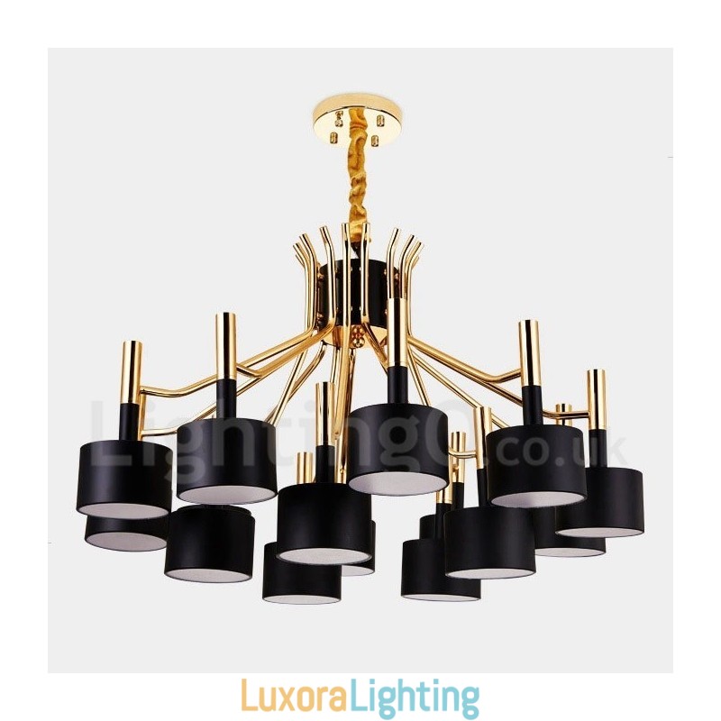 Designer Touch Decorative 15 Light 2 Tier Modern Contemporary Style Chandelier Lamp Light
