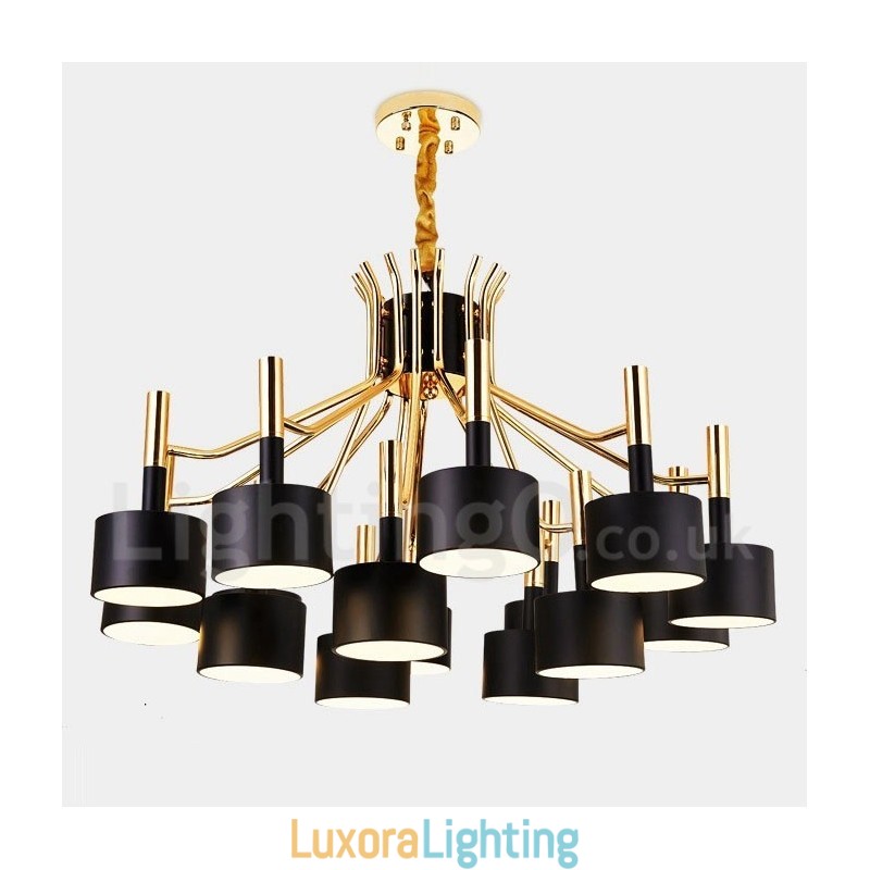 Designer Touch Decorative 15 Light 2 Tier Modern Contemporary Style Chandelier Lamp Light