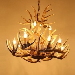 Designer Touch Decorative Vintage Country 12 Light Chandelier Light