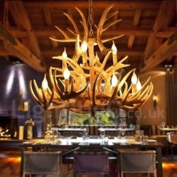 Designer Touch Decorative Vintage Country 12 Light Chandelier Light