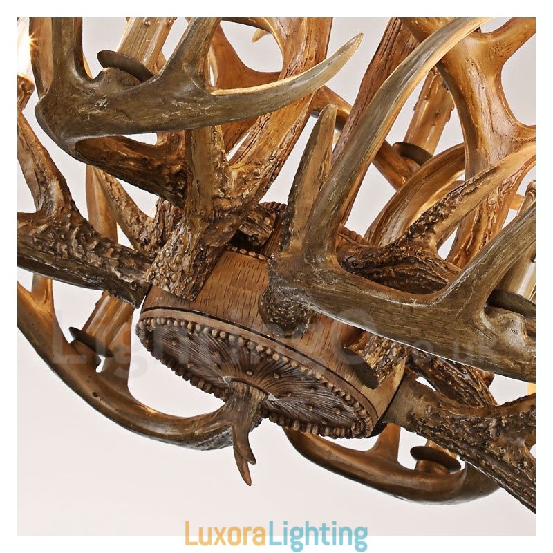 Designer Touch Decorative Vintage Country 12 Light Chandelier Light