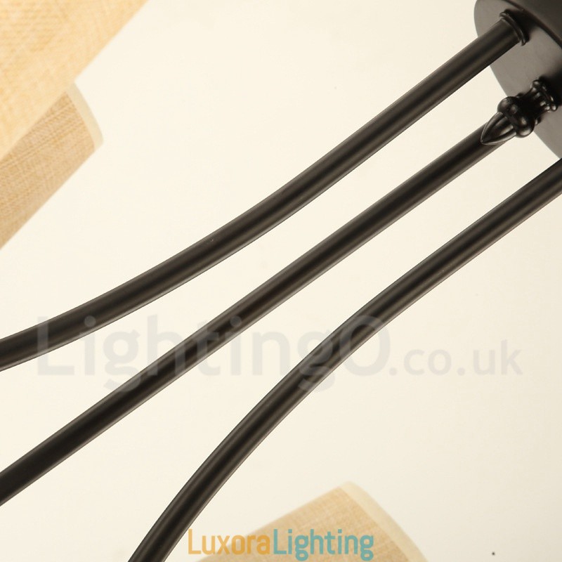 Designer Touch Decorative Country Retro 8 Light Single Tier Chandelier Lamp Light