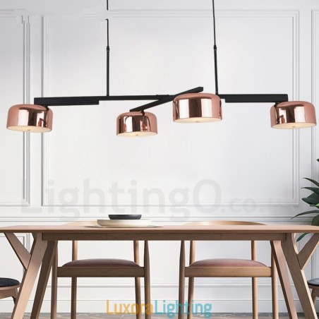 Designer Touch Decorative 4 Light Single Tier Modern Contemporary Rotatable Chandelier Light