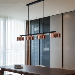 Designer Touch Decorative 4 Light Single Tier Modern Contemporary Rotatable Chandelier Light