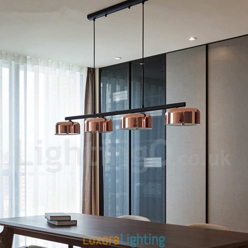 Designer Touch Decorative 4 Light Single Tier Modern Contemporary Rotatable Chandelier Light