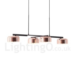 Designer Touch Decorative 4 Light Single Tier Modern Contemporary Rotatable Chandelier Light