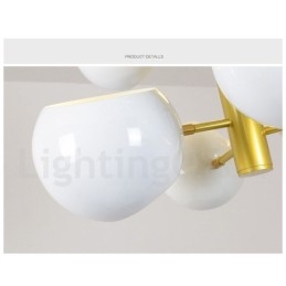 Designer Touch Decorative White 10 Light Modern Contemporary Chandelier Lamp Light