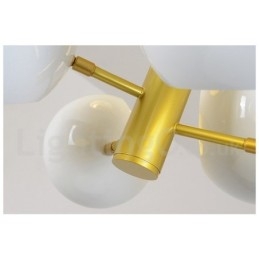 Designer Touch Decorative White 10 Light Modern Contemporary Chandelier Lamp Light