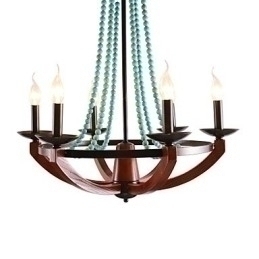 Designer Touch Decorative Bohemia 6 Simple European Mediterranean Head DropAmerican Country British Rural Living Lamps