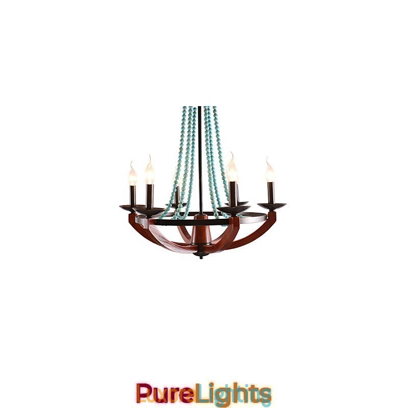 Designer Touch Decorative Bohemia 6 Simple European Mediterranean Head DropAmerican Country British Rural Living Lamps