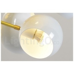 Designer Touch Decorative White 10 Light Modern Contemporary Chandelier Lamp Light