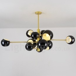 Designer Touch Decorative Black 13 Light Modern Contemporary Chandelier Lamp Light