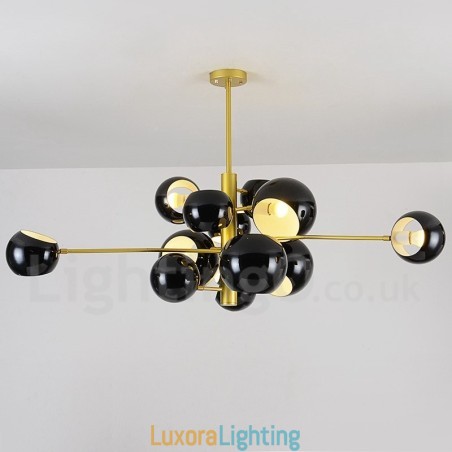 Designer Touch Decorative Black 13 Light Modern Contemporary Chandelier Lamp Light