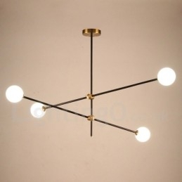 Designer Touch Decorative Modern Contemporary 4 Light 2 Tier Chandelier Light