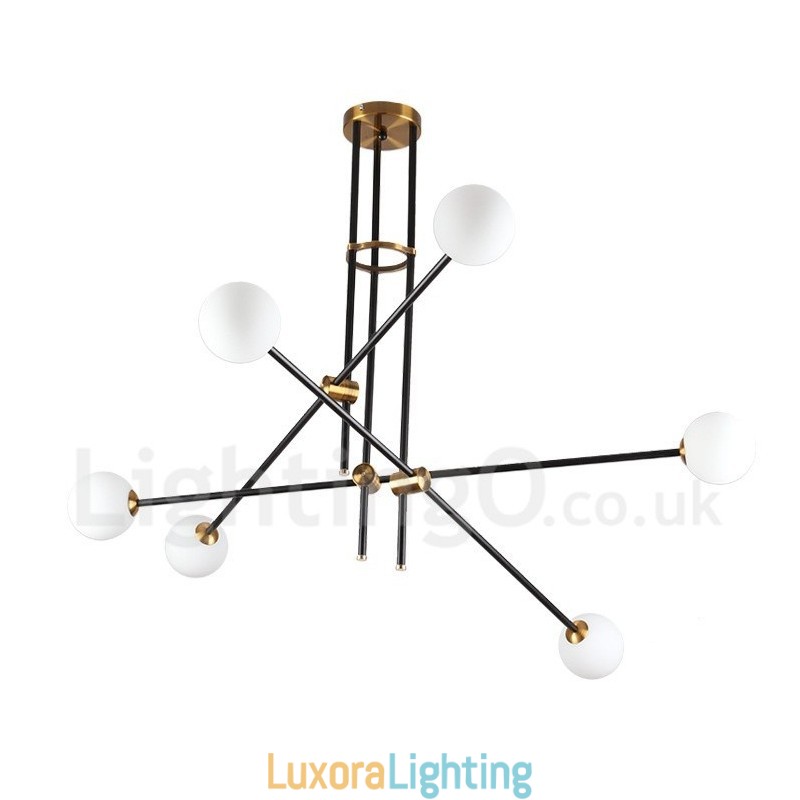Designer Touch Decorative Modern Contemporary 6 Light 3 Tier Chandelier Light
