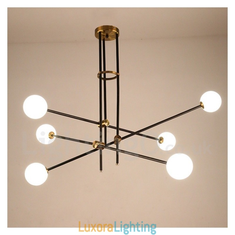 Designer Touch Decorative Modern Contemporary 6 Light 3 Tier Chandelier Light