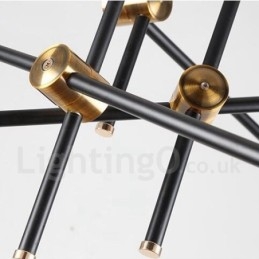 Designer Touch Decorative Modern Contemporary 6 Light 3 Tier Chandelier Light