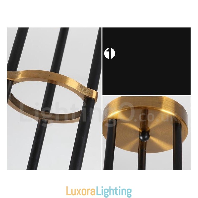 Designer Touch Decorative Modern Contemporary 6 Light 3 Tier Chandelier Light