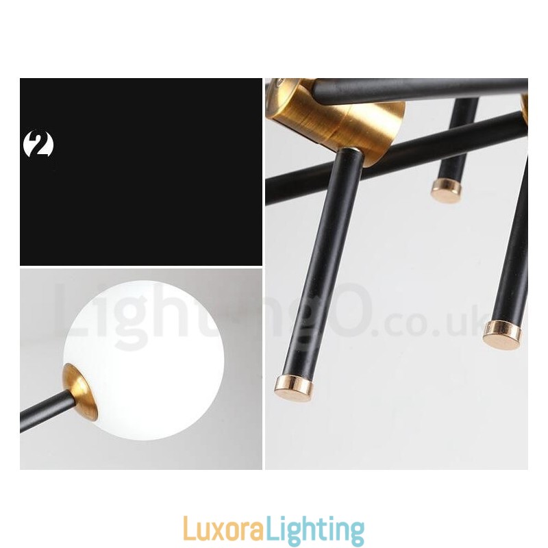 Designer Touch Decorative Modern Contemporary 6 Light 3 Tier Chandelier Light