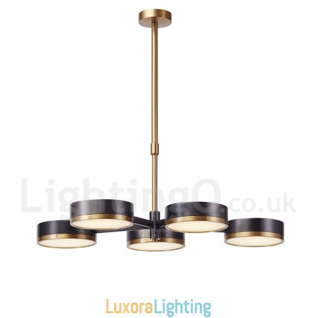 Designer Touch Decorative 5 Light Modern Contemporary Single Tier Chandelier Light