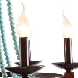 Designer Touch Decorative Bohemia 6 Simple European Mediterranean Head DropAmerican Country British Rural Living Lamps